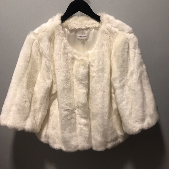 Ivory Fur Faux Jacket - Picture 2 of 6